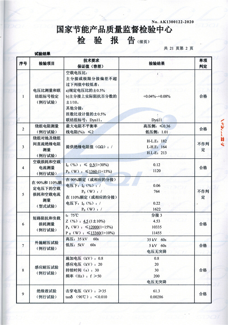 高低压试验报告-S11-1250元江元江元江油浸式变压器-2.jpg